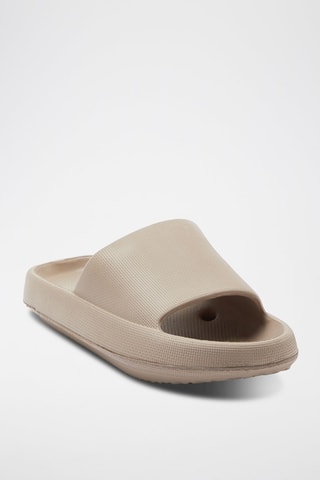 Mules plateformes - Taupe