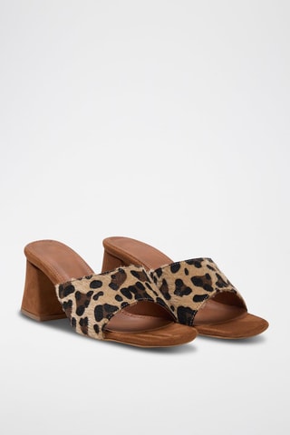 Mules à talons - Marron