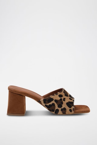 Mules à talons - Marron