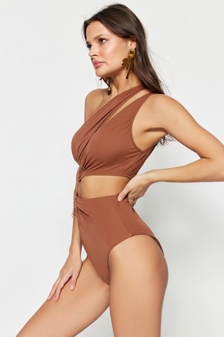 Maillot 1 pièce - Marron
