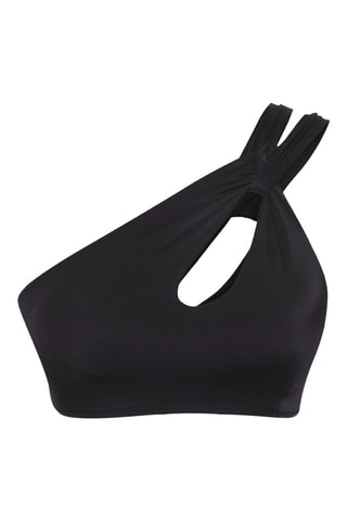 Haut de maillot asymétrique - Noir