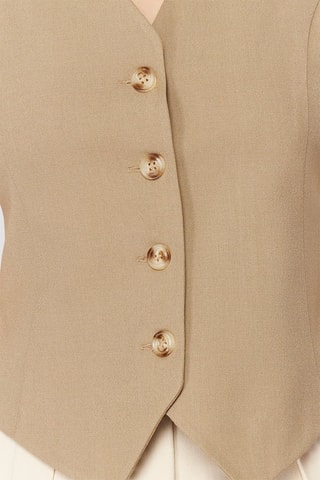 Gilet court sans manches - Taupe