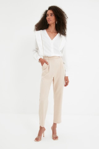 Pantalon cigarette - Beige
