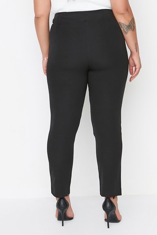 Pantalon droit taille haute - Noir