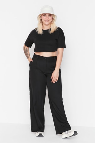 Pantalon wide legs - Noir