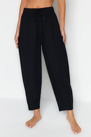 Pantalon taille haute - Noir
