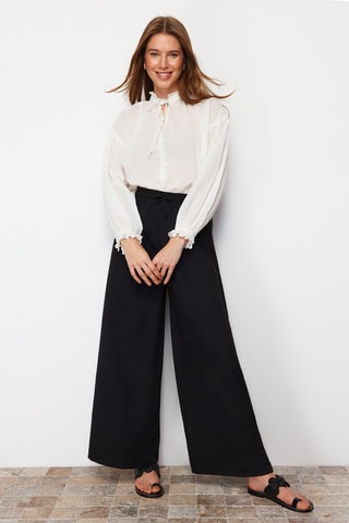 Pantalon wide legs - Noir