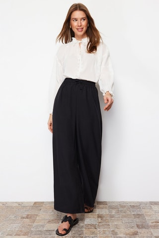 Pantalon wide legs - Noir