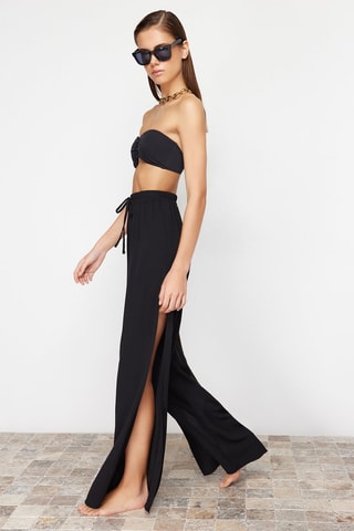 Pantalon taille haute - Noir