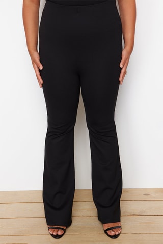 Pantalon flare taille haute - Noir