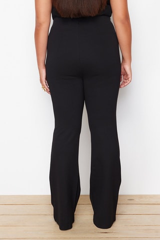 Pantalon flare taille haute - Noir