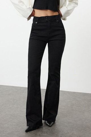 Jean taille haute - Noir
