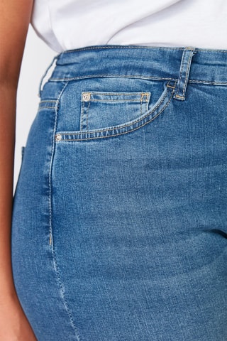 Jean skinny taille haute - Bleu foncé