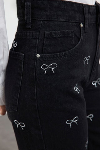 Jean taille haute - Noir