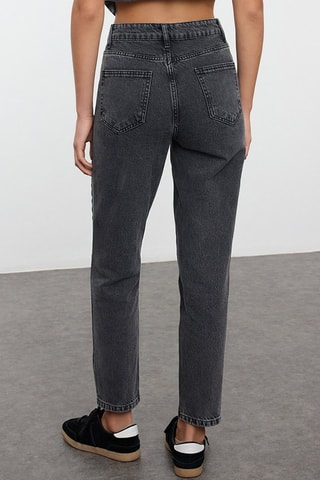 Jean mom - Gris