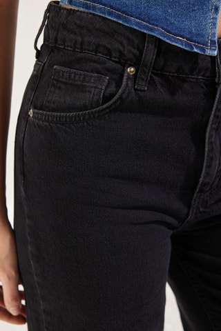 Jean wide legs taille haute - Noir