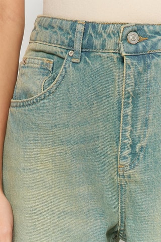 Jean wide legs taille haute - Bleu 