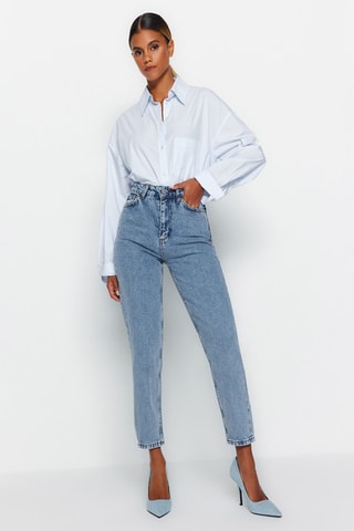 Jean mom - Indigo