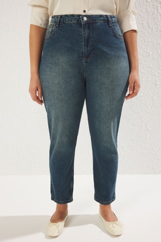 Jean mom - Bleu foncé