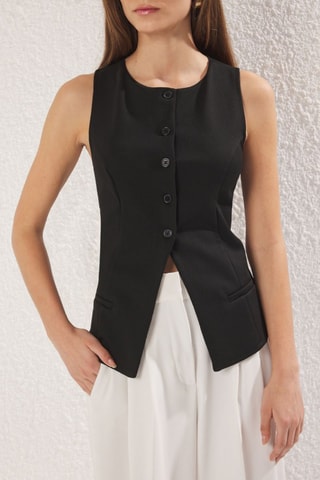 Veste sans manches - Noir