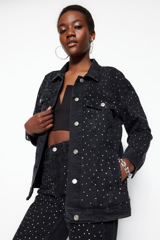 Veste en jean - Noir
