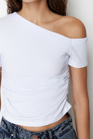 Top asymétrique - Blanc