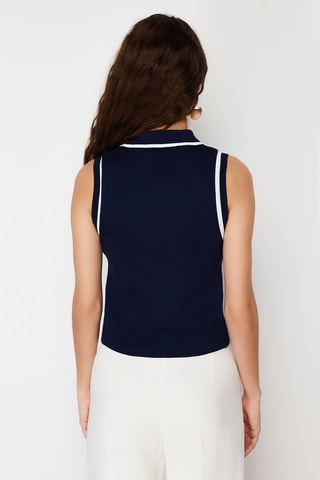 Top - Bleu marine