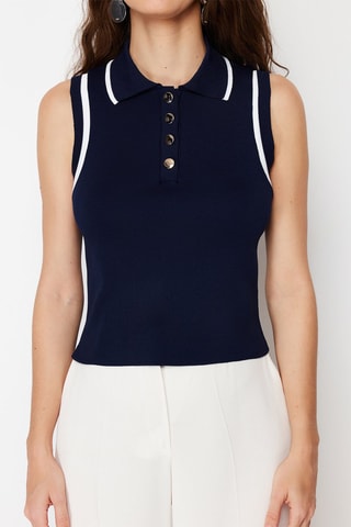 Top - Bleu marine