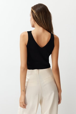 2 crop tops - Noir et écru