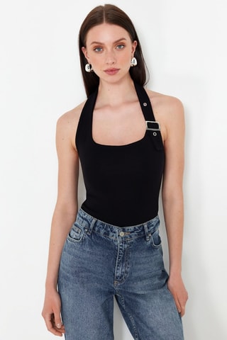 Top slim - Noir