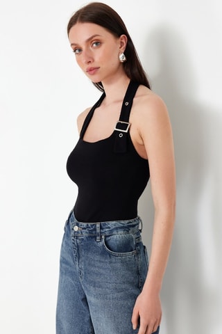 Top slim - Noir