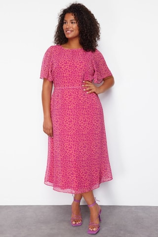 Robe trapèze - Fuchsia