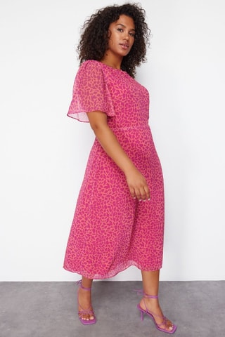 Robe trapèze - Fuchsia
