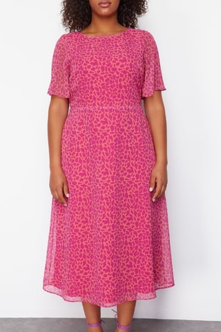 Robe trapèze - Fuchsia