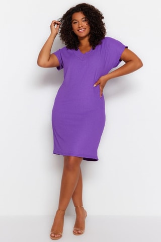 Robe droite - Violet