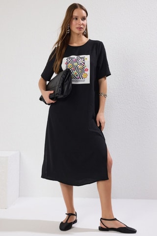 Robe midi - Noir