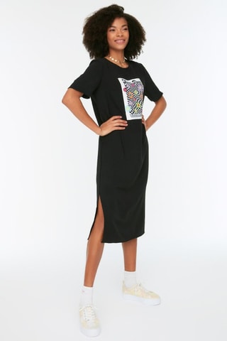Robe midi - Noir