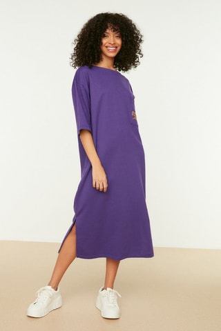 Robe midi - Violet