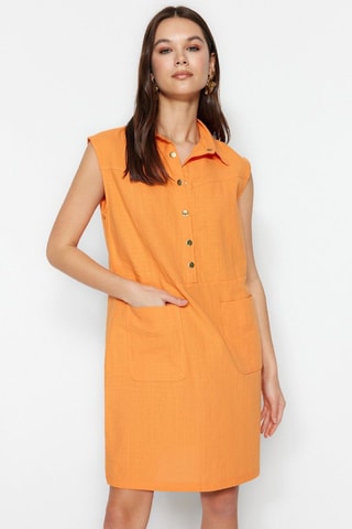 Robe droite - Orange
