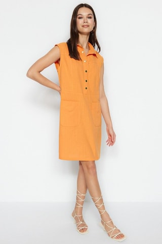 Robe droite - Orange