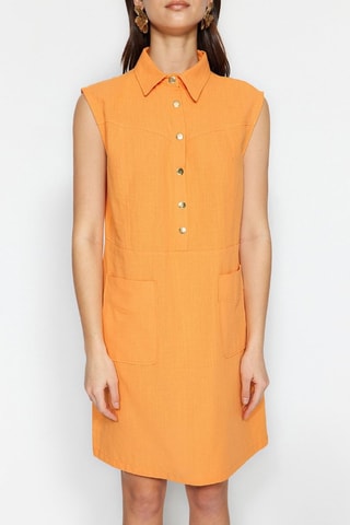 Robe droite - Orange