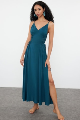 Robe de plage - Bleu pétrole