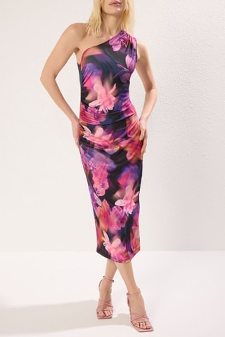Robe asymétrique - Rose