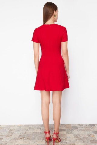 Robe trapèze - Rouge