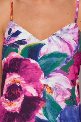 Robe longue - Bleu foncé et violet