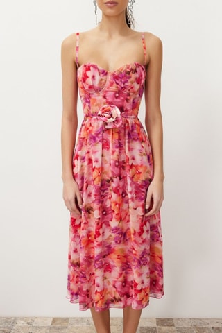 Robe midi - Rose