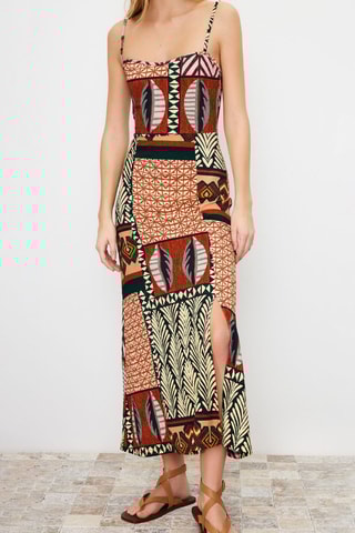Robe longue - Marron