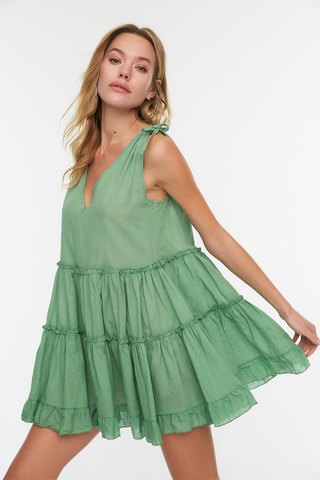 Robe trapèze - Vert