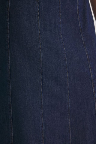 Robe midi en jean - Bleu foncé