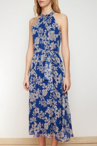 Robe midi - Bleu marine